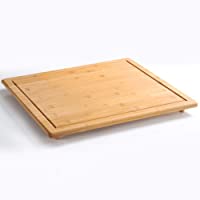 Kesper 58599 Tabla para Cortar y Protector- de bambú- 56 x 50 cm